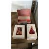 Image 1 : 2 HALLMARK KEEPSAKES BARBIE ORNAMENTS & CARD FILE BOX WITH EMPTY FILE CARDS & VINTAGE BUSINESS CARDS