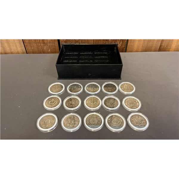 COLLECTION OF ASIAN DRAGON COINS *AUTHENTICATION UNKNOWN*