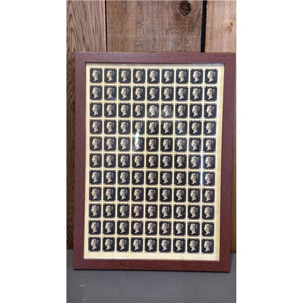 FRAMED PORTRAIT STAMPS COLLECTION