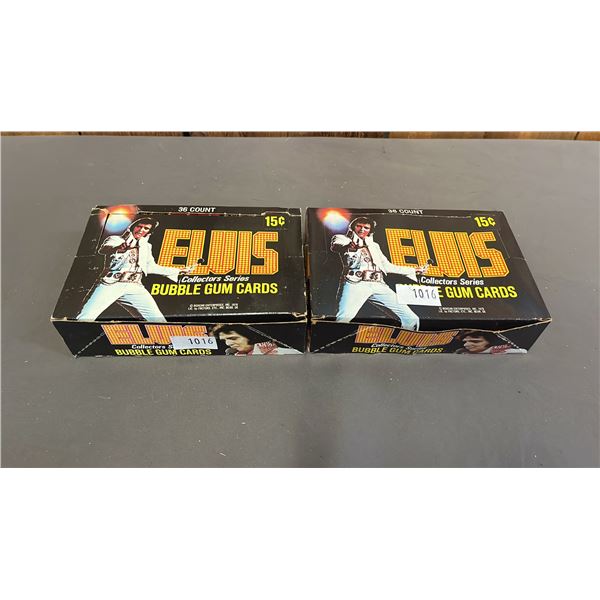 (2) BOXES OF VINTAGE 1978 DONRUSS ELVIS COLLECTORS SERIES BUBBLE GUM CARDS *PACKAGES ARE SEALED*