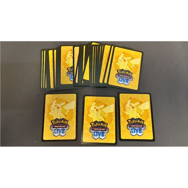 STACK OF POKEMON LIVE TRADING CARD GAME REDEMPTION CODES