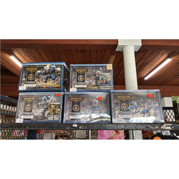 (5) ASSORTED WARMACHINE CYGNAR MODEL & MINIATURES KITS