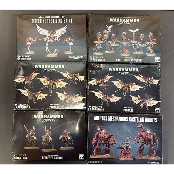 (6) ASSORTED WARHAMMER 40,000 MINIATURES KITS