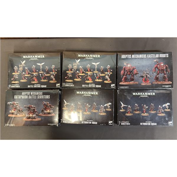 (6) ASSORTED WARHAMMER 40,000 MINIATURES KITS