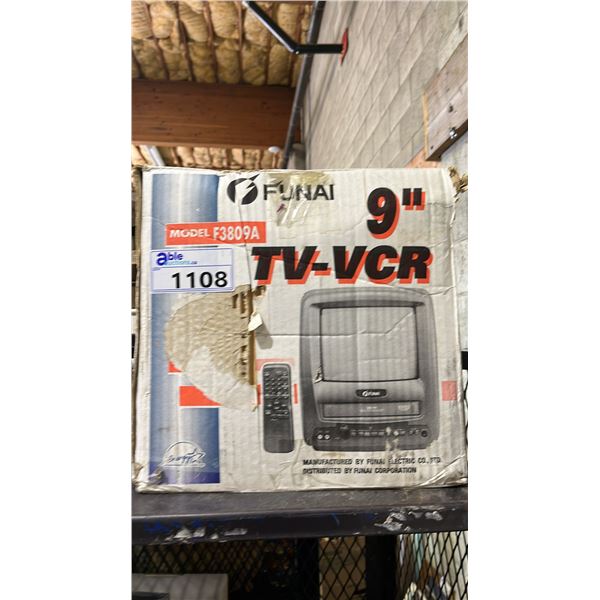 FUNAI 9" TV-VCR WITH REMOTE MODEL F3809A
