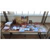 Image 1 : SHELF OF ASSTD. COLLECTIBLES: GENE AUTRY COLLECTOR CARDS, ELVIS COLOGNE & DEODORANT SET,