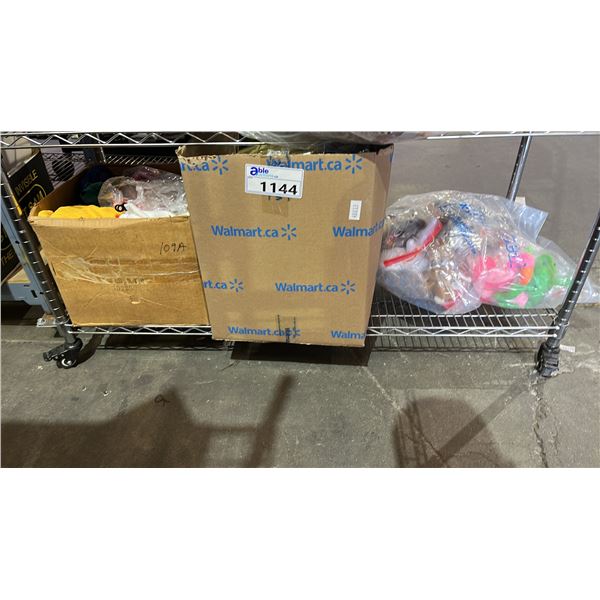 SHELF LOT OF ASSORTED PLUSH TOYS