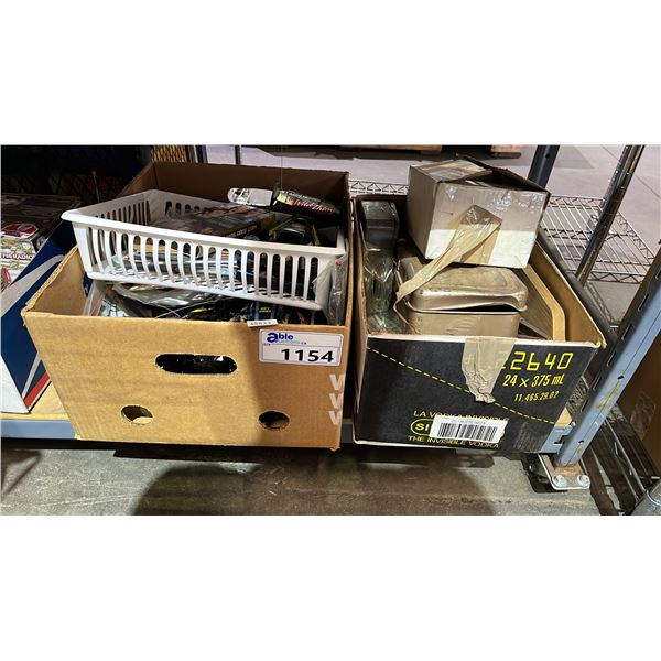 (2) BOX OF ASSORTED ITEMS INCLUDING RC CARS AND HAND TOOLS