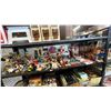 Image 1 : SHELF OF ASSORTED VINTAGE MICKEY MOUSE COLLECTABLE ITEMS INCL. MUGS, KEYCHAINS, FIGURINES AND MORE