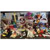 Image 3 : SHELF OF ASSORTED VINTAGE MICKEY MOUSE COLLECTABLE ITEMS INCL. MUGS, KEYCHAINS, FIGURINES AND MORE