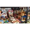 Image 5 : SHELF OF ASSORTED VINTAGE MICKEY MOUSE COLLECTABLE ITEMS INCL. MUGS, KEYCHAINS, FIGURINES AND MORE