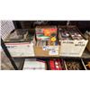 Image 1 : (3) BOXES OF ASSORTED CDS, VHS TAPES AND DVDS