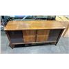 Image 2 : VINTAGE WOODEN STEREO CONSOLE WITH A BUILT-IN RECORD PLAYER AND RECEIVER 4FT 7INCH WIDE X 1FT 6INCH