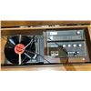 Image 4 : VINTAGE WOODEN STEREO CONSOLE WITH A BUILT-IN RECORD PLAYER AND RECEIVER 4FT 7INCH WIDE X 1FT 6INCH