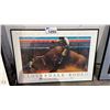 Image 1 : VINTAGE FRAMED 1990 CLOVERDAL RODEO & EXPEDITION POSTER: APPROX. 20.5" X 30"