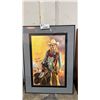 Image 1 : FRAMED & SIGNED HANK FUNK PRINT: APPROX. 32" X 23"
