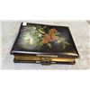 Image 2 : ANTIQUE CHRISTMAS CARD ALBUM WITH ANTIQUE PHOTOS: HAS SIDE LATCH