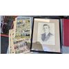 Image 5 : VINTAGE ELECTION SIGNS, FRAMED PENCIL PORTRAIT SIGNED JAYES TAKEMUTA & 1956 BRITISH COLUMBIA ATLAS