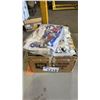 Image 1 : BOX OF ASSORTED HANDKERCHIEFS, GUITAR PICKS, CLOTHING & MORE: SOME IS SIGNED
