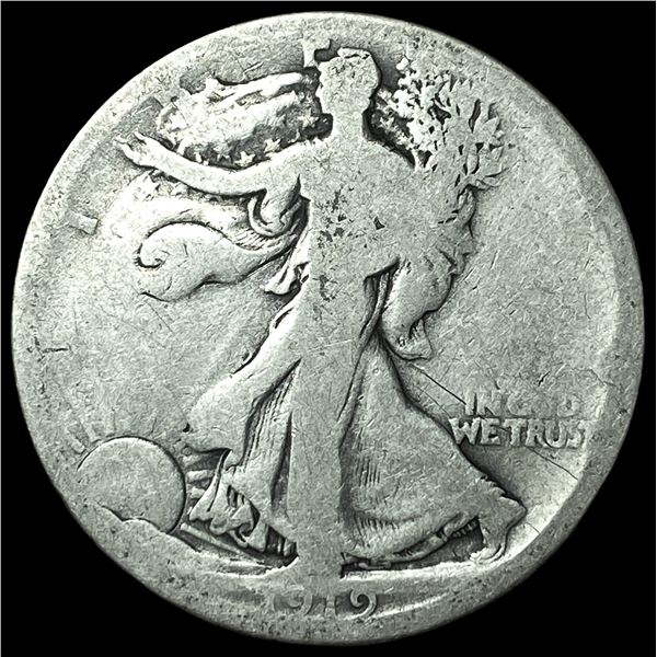 1919-D Walking Liberty Half Dollar LIGHTLY  CIRCULATED