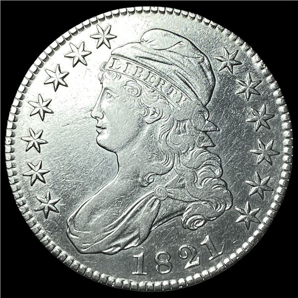 1821 Capped Bust Half Dollar CLOSELY  UNCIRCULATED