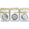Image 1 : [3] 1887-1890 Morgan Silver Dollar PGA