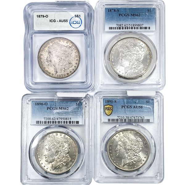 [4] 1878-1891 Morgan Silver Dollar ICG/PCGS