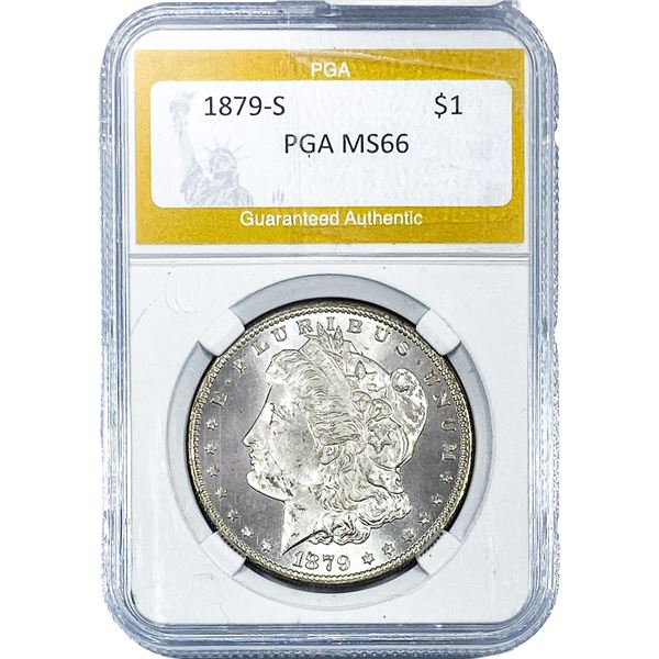 1879-S Morgan Silver Dollar PGA MS66