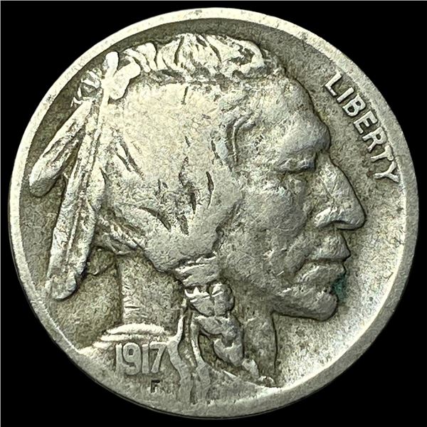 1917-D Buffalo Nickel LIGHTLY CIRCULATED