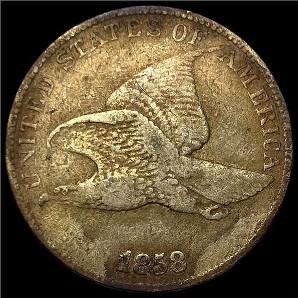 1858 Flying Eagle Cent NEARLY UNCIRCULATED