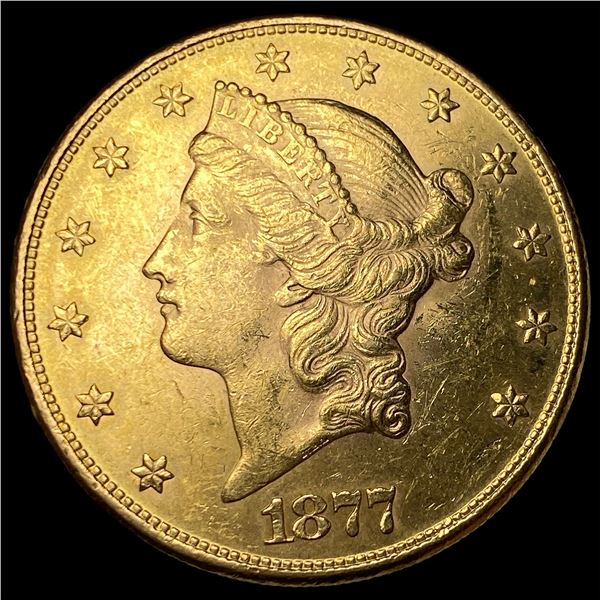 1877 Liberty Head $20 Double Eagle  UNCIRCULATED