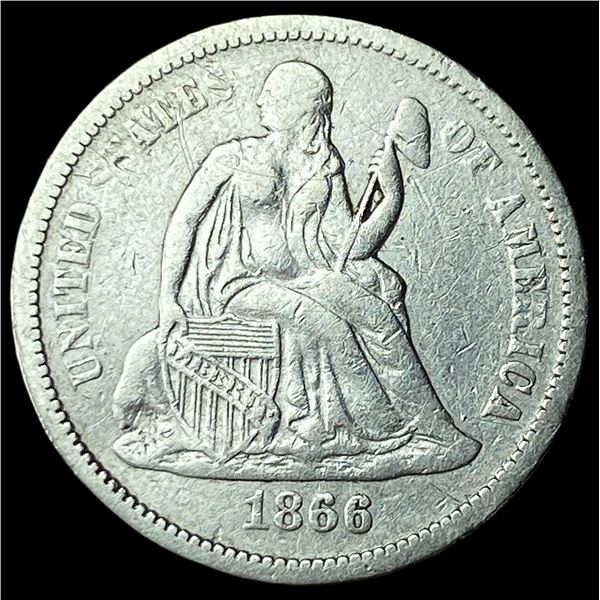 1866-S Seated Liberty Dime LIGHTLY CIRCULATED