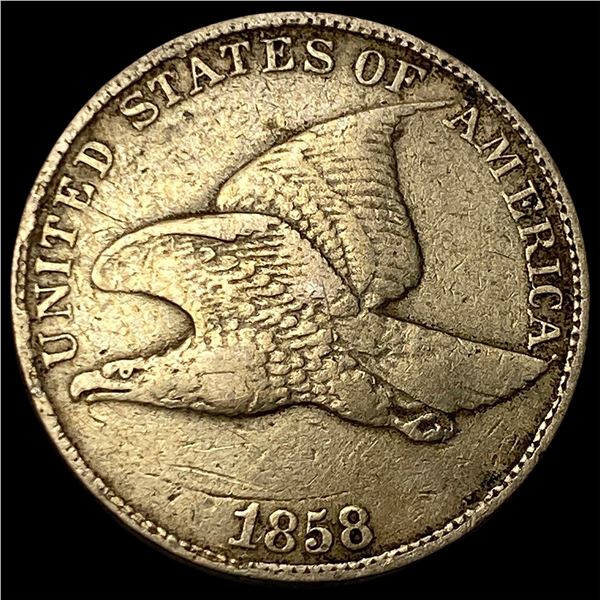 1858 Flying Eagle Cent NEARLY UNCIRCULATED