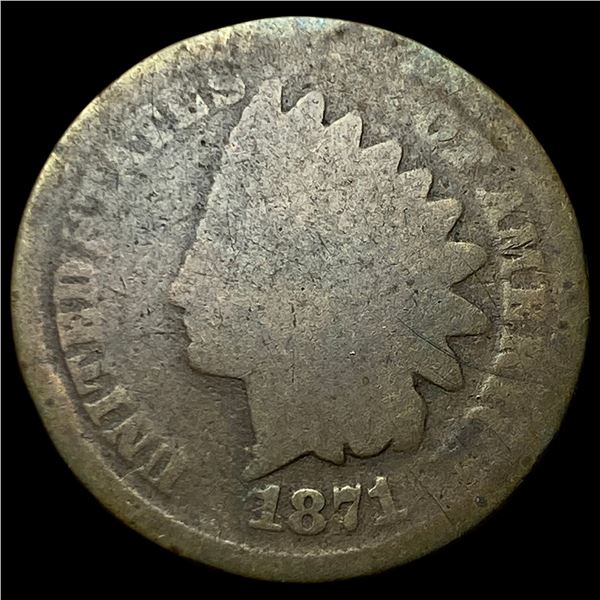 1871 Indian Head Cent NICELY CIRCULATED