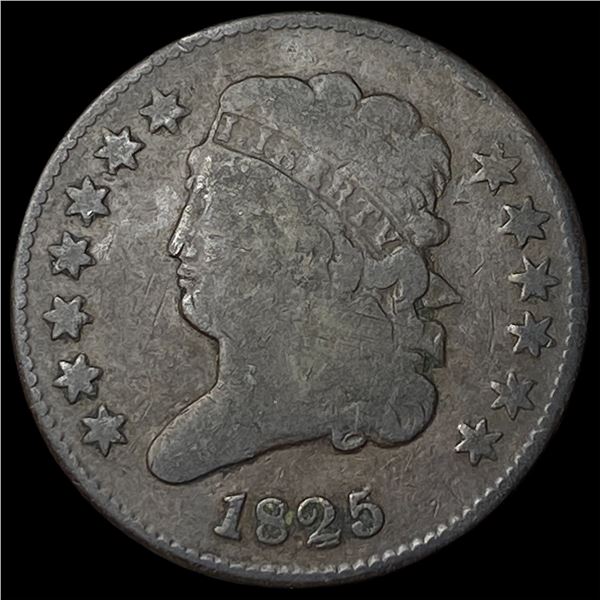 1825 Classic Head Half Cent HIGH GRADE