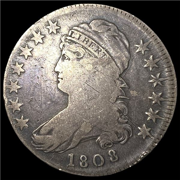 1808 Silver Capped Bust Half Dollar NICELY  CIRCULATED
