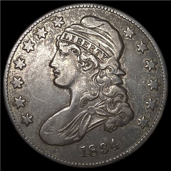 1834 Capped Bust Half Dollar NEARLY  UNCIRCULATED