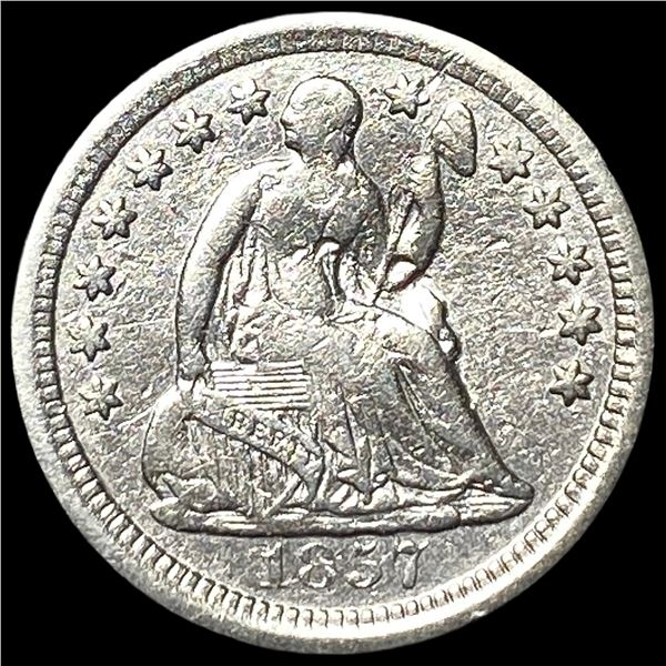 1857-O Silver Seated Liberty Half Dime  CLOSELY UNCIRCULATED