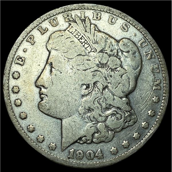 1904 Silver Morgan Dollar LIGHTLY CIRCULATED