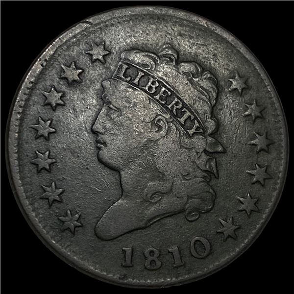 1810 Classic Head Large Cent NEARLY  UNCIRCULATED