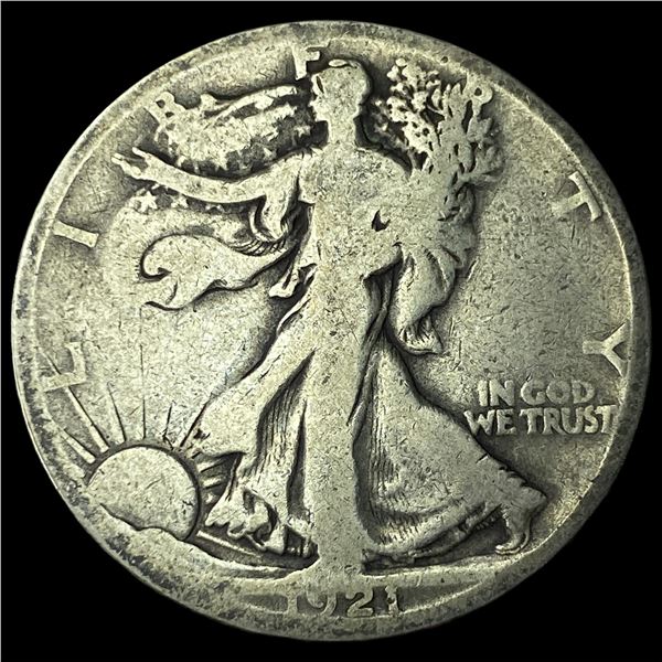 1921-S Silver Walking Liberty Half Dollar  NICELY CIRCULATED