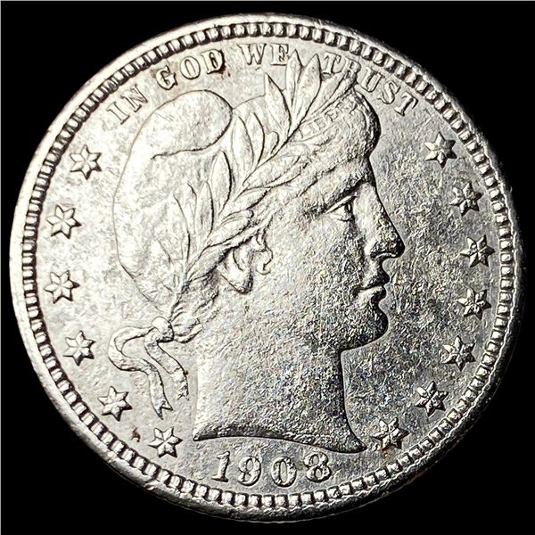 1908-D Barber Silver Quarter HIGH GRADE