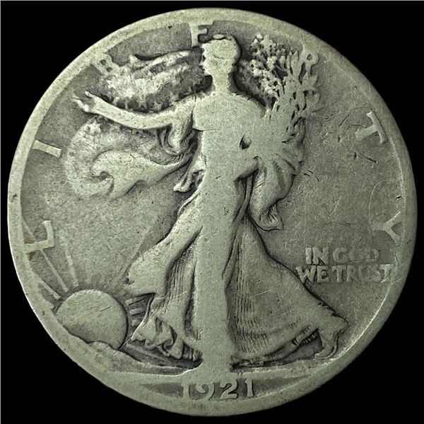 1921-S Silver Walking Liberty Half Dollar  NICELY CIRCULATED