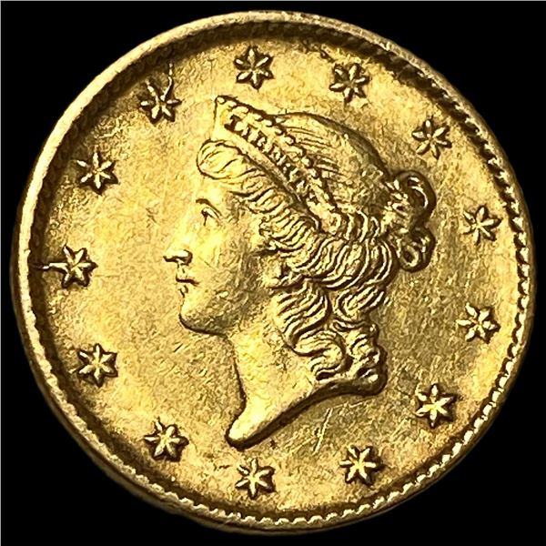 1853 Gold $1 Liberty Head Type 1 UNCIRCULATED