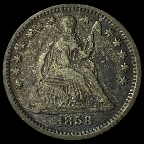 1858-O Silver Seated Liberty Half Dime NEARLY  UNCIRCULATED
