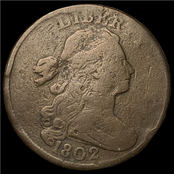 1802 BN Draped Bust Large Cent NICELY  CIRCULATED