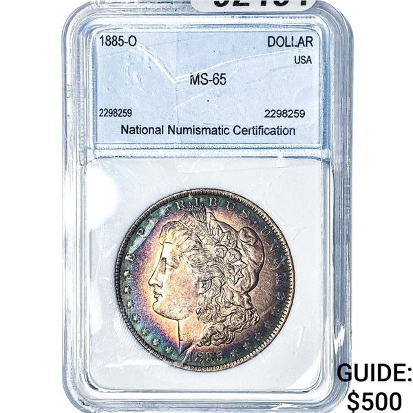 1885-O Morgan Silver Dollar NNC MS65