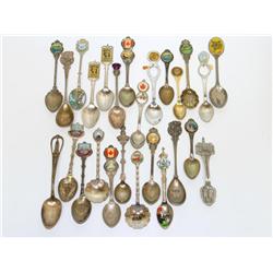 Bags Of 24 Vintage Spoons Different Cities