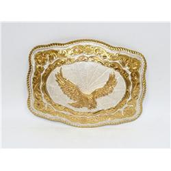 American Eagle Hand Engraved Cowboy Buckle
