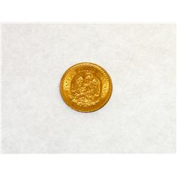 945 Dos Y Medio Pesos Mexican Gold Coin